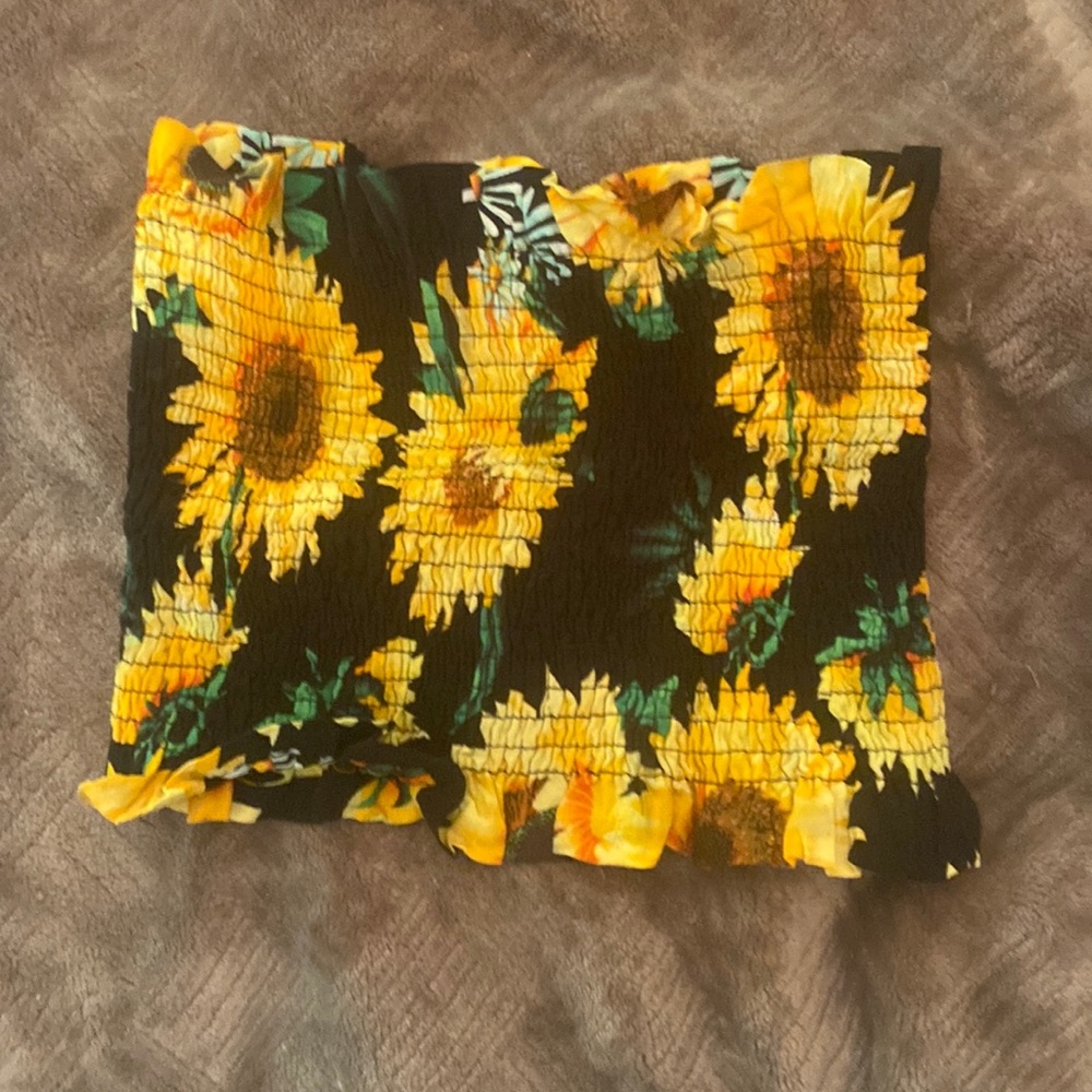 Cute flower tube top